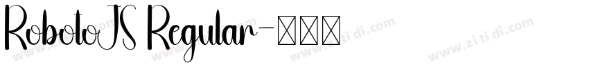 RobotoJS Regular字体转换